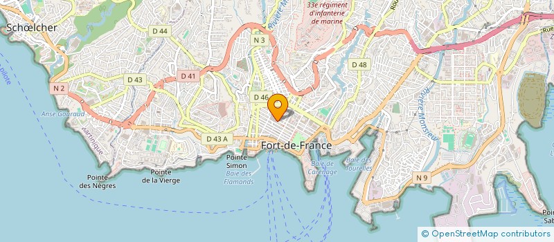 localisation de l'entreprise CENTRE DU REVEIL CHRETIEN CARAIBES CRC CARAIBES  FORT-DE-FRANCE