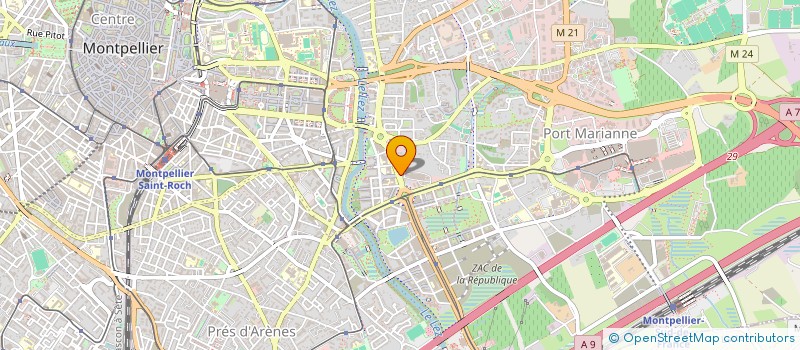 localisation de l'entreprise CENTRE ECHAPPEMENT AUTO ECLAT à MONTPELLIER