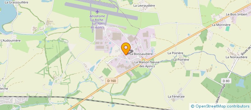 localisation de l'entreprise CENTRE ECOLE DE PARACHUTISME DE L'OUEST à ROCHE SUR YON (LA)