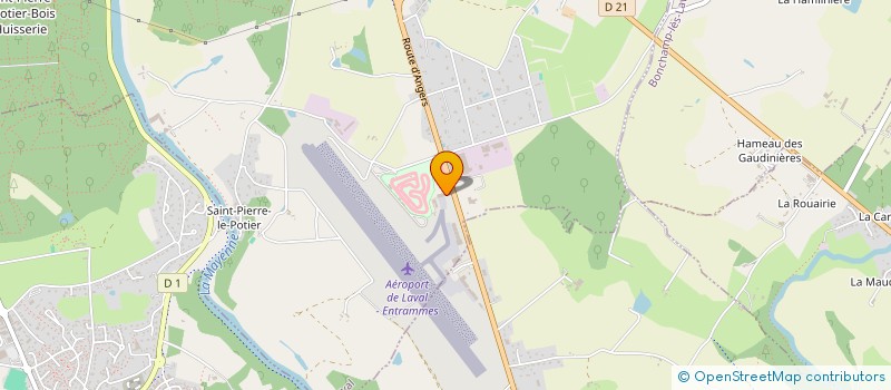 localisation de l'entreprise CENTRE ECOLE VOL A VOILE DE LA MAYENNE à LAVAL
