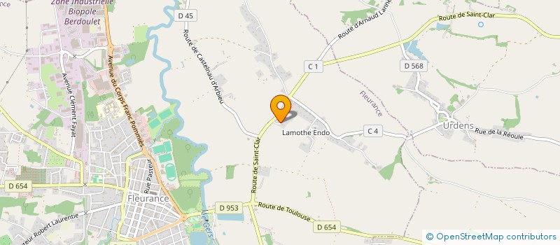 localisation de l'entreprise CENTRE ECONOMIQUE DU GARROS  FLEURANCE