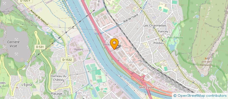 localisation de l'entreprise CENTRE EDUCA SECU ROUTIERE 38  SAINT-EGREVE