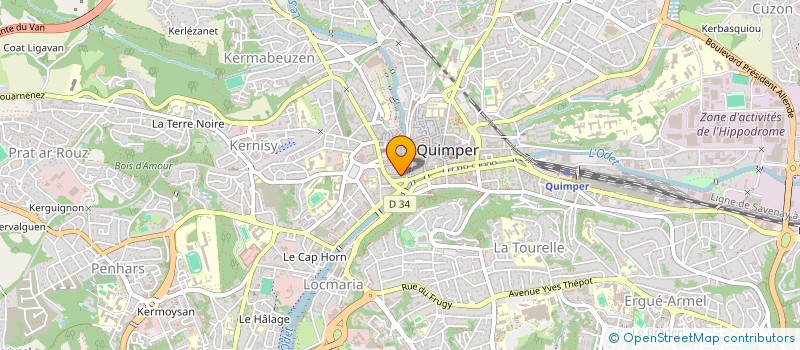 localisation de l'entreprise CENTRE EDUCAT PERMAN FINI à QUIMPER