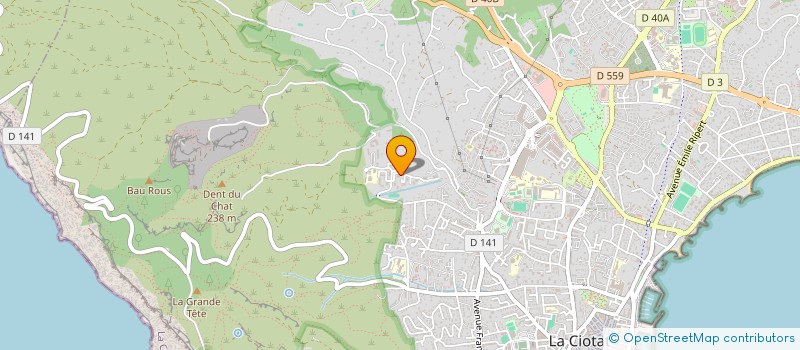 localisation de l'entreprise CENTRE EDUCATIF ET CULTUREL D'ARTS MARTIAUX  LA CIOTAT