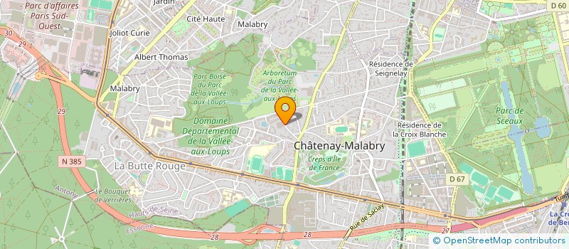 localisation de l'entreprise CENTRE EDUCATIF LA NICHEE à CHATENAY-MALABRY