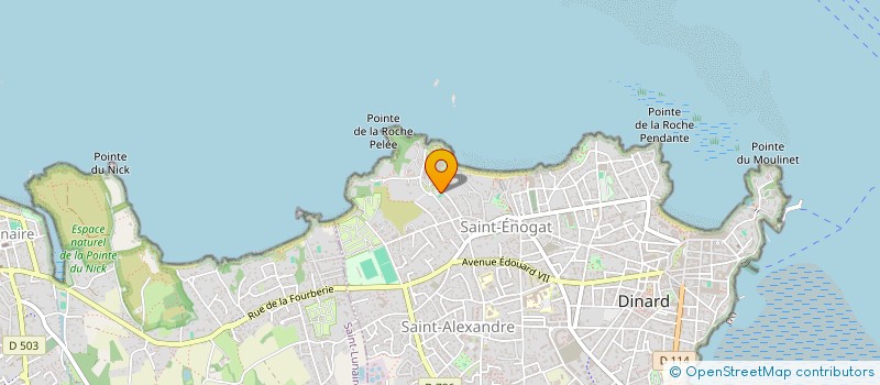 localisation de l'entreprise CENTRE EDUCATIF N DAME DU ROC  DINARD