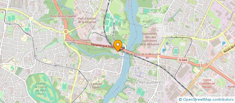 localisation de l'entreprise CENTRE EDUCATIF NANTAIS POUR SPORTIFS  CHAPELLE-SUR-ERDRE (LA)