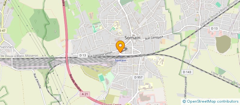 localisation de l'entreprise CENTRE EDUCATION CIRCULATION ROUTIERE  SOMAIN