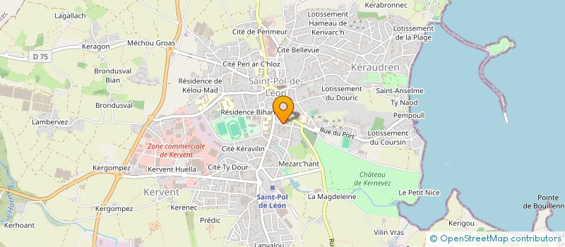 localisation de l'entreprise CENTRE EDUCATION MUSICALE ET ARTISTIQUE (CEMA) à SAINT-POL-DE-LEON