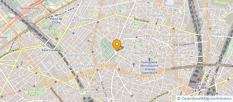 localisation de l'entreprise CENTRE EDUCATION ROUTIERE CAULAINCOURT à PARIS