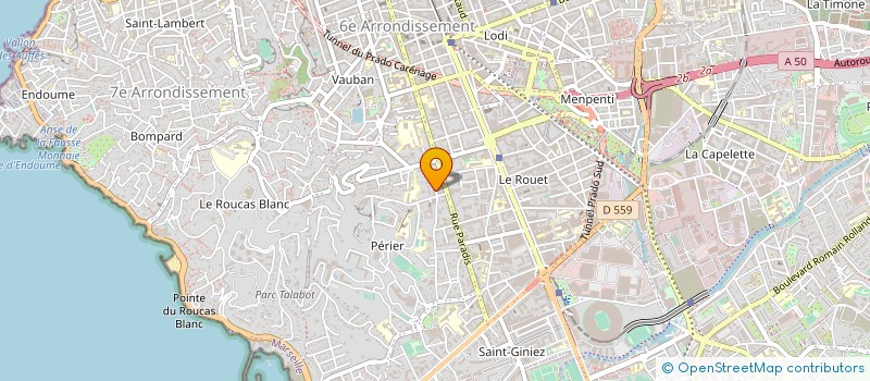 localisation de l'entreprise CENTRE ELECTROFIT COACHING à MARSEILLE