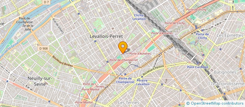localisation de l'entreprise CENTRE ELECTRONIQUE DE PARIS à LEVALLOIS-PERRET