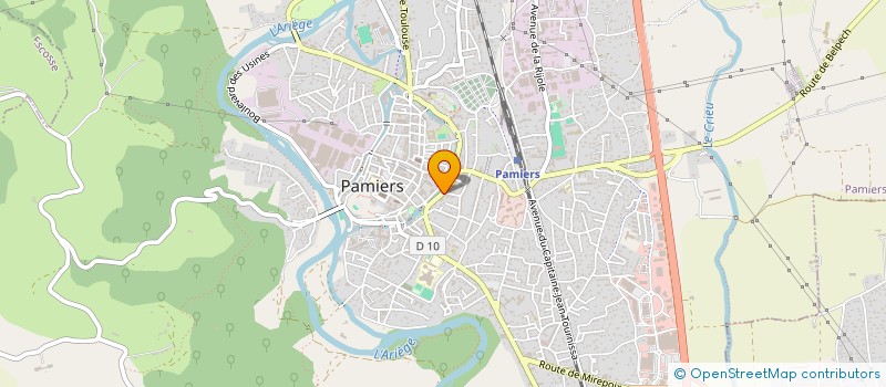 localisation de l'entreprise CENTRE EMPLOI CARRIERE à PAMIERS