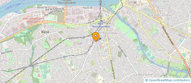 localisation de l'entreprise CENTRE ENSEIGNEMENT HOMEOPATHIQUE NANTES à REZE