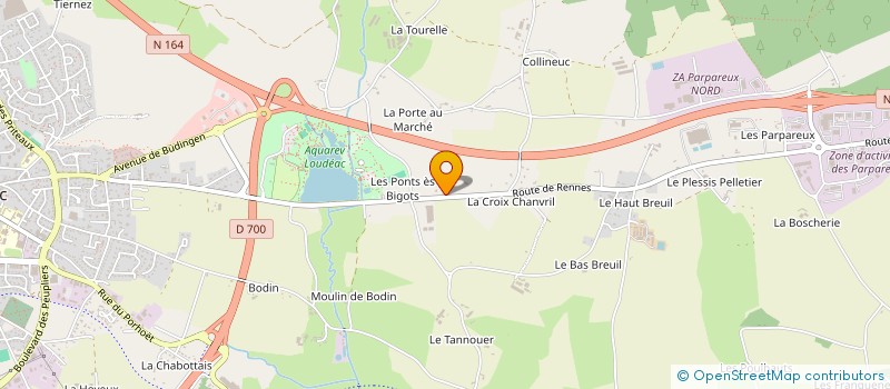 localisation de l'entreprise CENTRE EQUESTRE à LOUDEAC