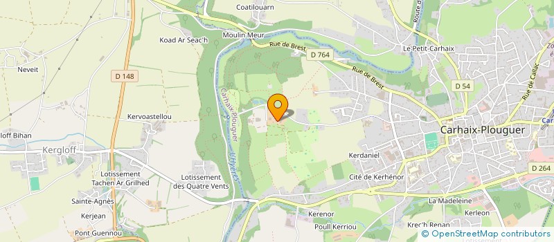localisation de l'entreprise CENTRE EQUESTRE à CARHAIX-PLOUGUER