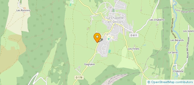 localisation de l'entreprise CENTRE EQUESTRE à CHAPELLE-EN-VERCORS (LA)