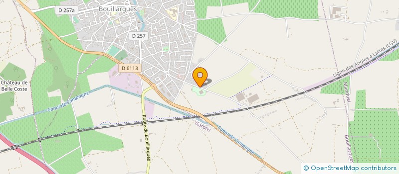 localisation de l'entreprise CENTRE EQUESTRE CARPE DIEM  BOUILLARGUES