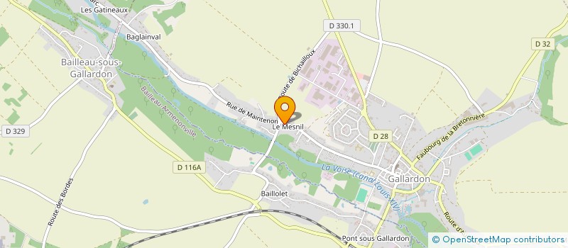 localisation de l'entreprise CENTRE EQUESTRE D ECRIGNOLLES à GALLARDON