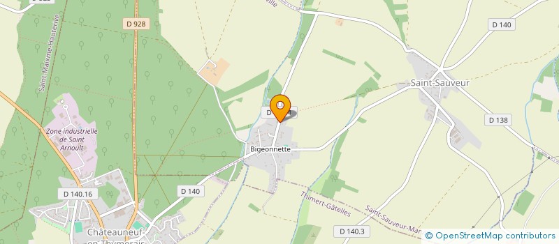 localisation de l'entreprise CENTRE EQUESTRE DE BIGEONNETTE à SAINT-SAUVEUR-MARVILLE