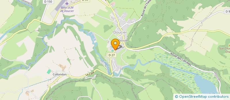 localisation de l'entreprise CENTRE EQUESTRE DE CHALAIN  DOUCIER