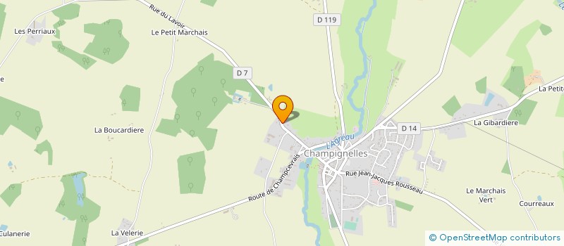 localisation de l'entreprise CENTRE EQUESTRE DE CHAMPIGNELLES  CHAMPIGNELLES