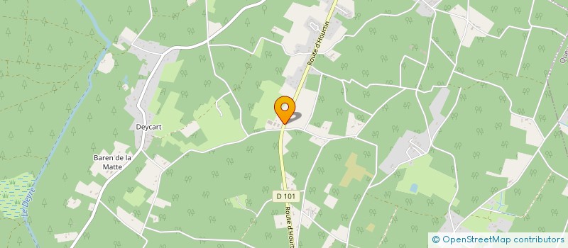 localisation de l'entreprise CENTRE EQUESTRE DE CLAVIERES  VENDAYS-MONTALIVET