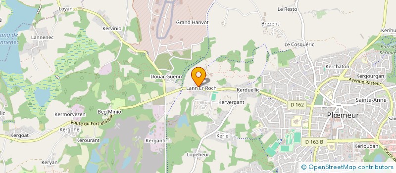 localisation de l'entreprise CENTRE EQUESTRE DE LANN ER ROCH à PLOEMEUR