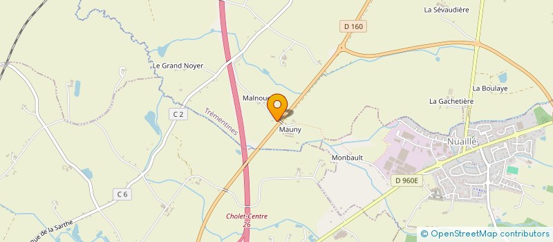 localisation de l'entreprise CENTRE EQUESTRE DE MAUNY  TREMENTINES