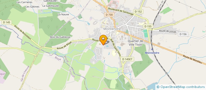 localisation de l'entreprise CENTRE EQUESTRE DE MONTENDRE  MONTENDRE