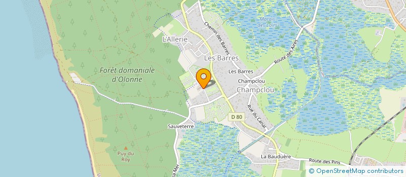 localisation de l'entreprise CENTRE EQUESTRE DE SAUVETERRE LE RANCH à LES SABLES D'OLONNE