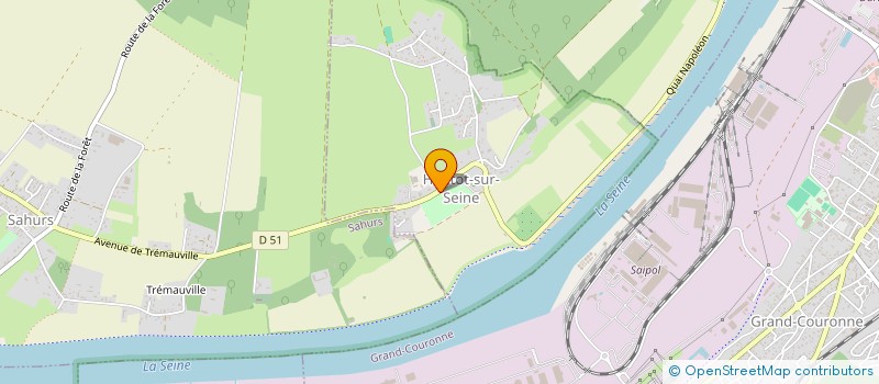 localisation de l'entreprise CENTRE EQUESTRE DE SOQUENCE  HAUTOT-SUR-SEINE