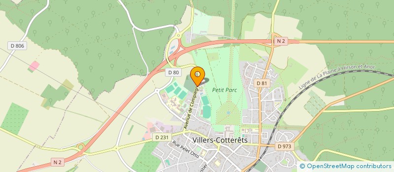 localisation de l'entreprise CENTRE EQUESTRE DE VILLERS COTTERETS à VILLERS-COTTERETS