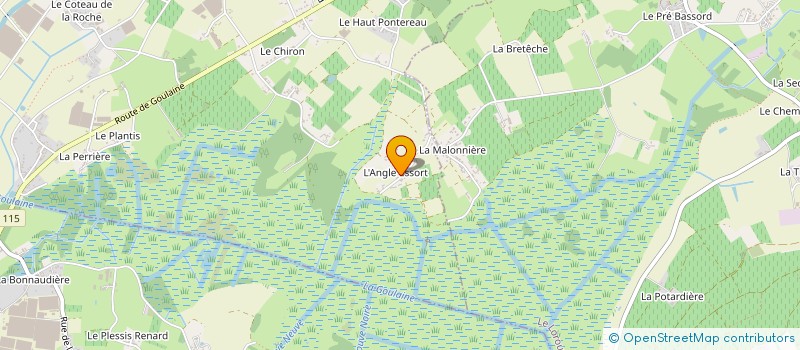 localisation de l'entreprise CENTRE EQUESTRE DES ROSEAUX DE GOULAINE à SAINT-JULIEN-DE-CONCELLES