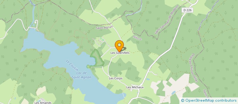 localisation de l'entreprise CENTRE EQUESTRE DU BOIS DU LOUP à ST-AGNAN