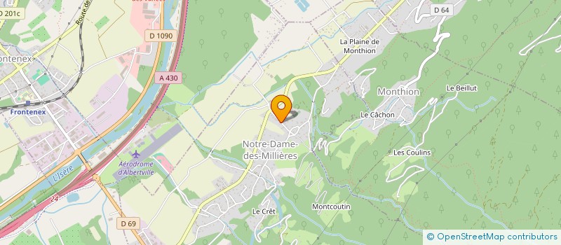 localisation de l'entreprise CENTRE EQUESTRE DU GRAND ARC à NOTRE-DAME-DES-MILLIERES