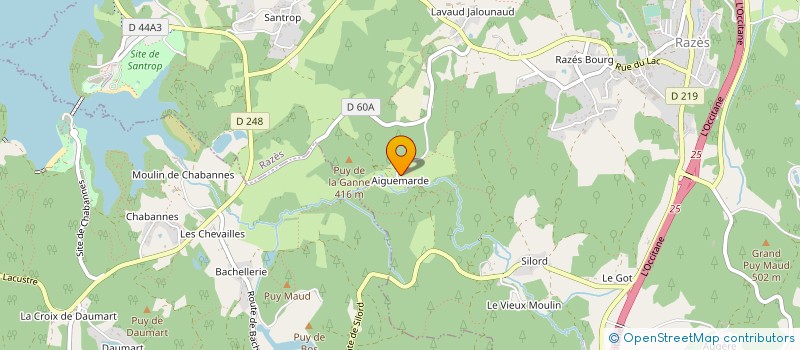localisation de l'entreprise CENTRE EQUESTRE DU MOULIN D AIGUEMARDE à RAZES