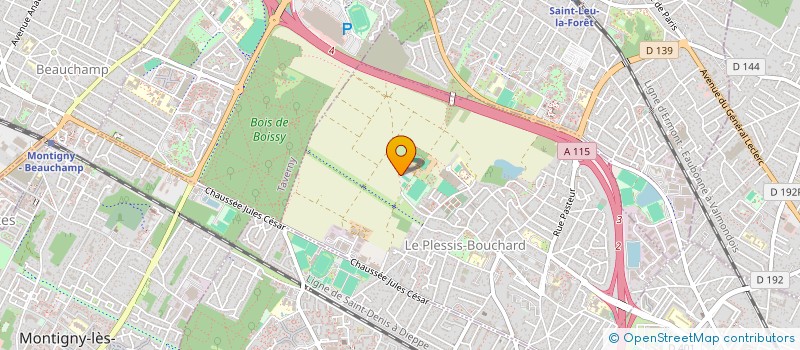 localisation de l'entreprise CENTRE EQUESTRE DU PLESSIS BOUCHARD  LE PLESSIS-BOUCHARD