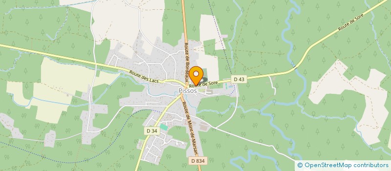 localisation de l'entreprise CENTRE EQUESTRE DU VAL DE LEYRE à PISSOS