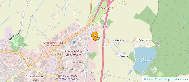 localisation de l'entreprise CENTRE EQUESTRE EPERON DES NOUES à CHOLET