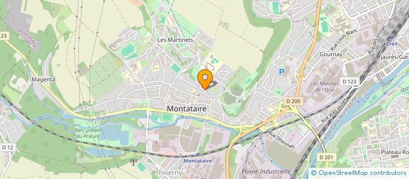 localisation de l'entreprise CENTRE EQUESTRE LA FOLLE EMPRISE à MONTATAIRE