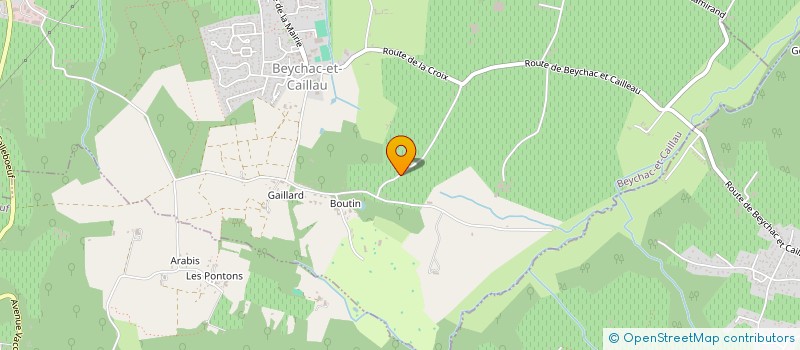 localisation de l'entreprise CENTRE EQUESTRE LA GRANGE  BEYCHAC-ET-CAILLAU