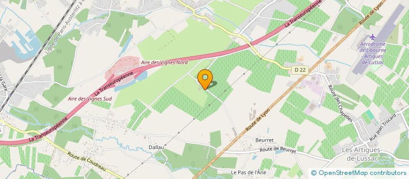 localisation de l'entreprise CENTRE EQUESTRE LA PALOMBE  SAINT-DENIS-DE-PILE