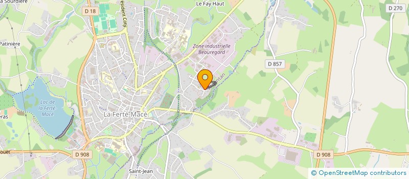 localisation de l'entreprise CENTRE EQUESTRE LA PELERAS à LA FERTE MACE
