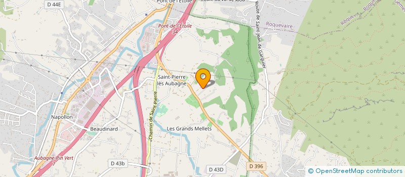 localisation de l'entreprise CENTRE EQUESTRE LA SOURCE  AUBAGNE