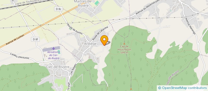 localisation de l'entreprise CENTRE EQUESTRE LE CHETON  ARDIEGE