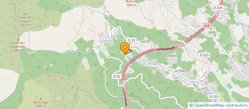 localisation de l'entreprise CENTRE EQUESTRE LES MARQUISES  GORBIO