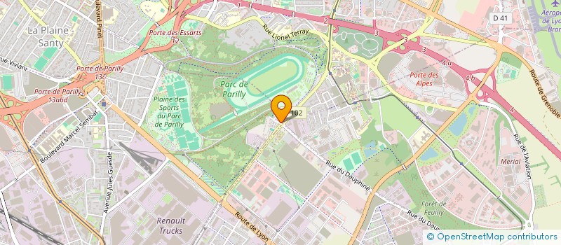 localisation de l'entreprise CENTRE EQUESTRE LYON PARILLY à VENISSIEUX