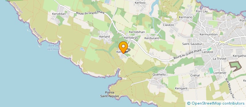 localisation de l'entreprise CENTRE EQUESTRE MARH GROE  GROIX