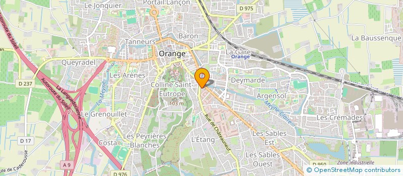 localisation de l'entreprise CENTRE EQUESTRE MILITAIRE DU 1ER REC à ORANGE